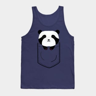 Panda in pocket Tank Top